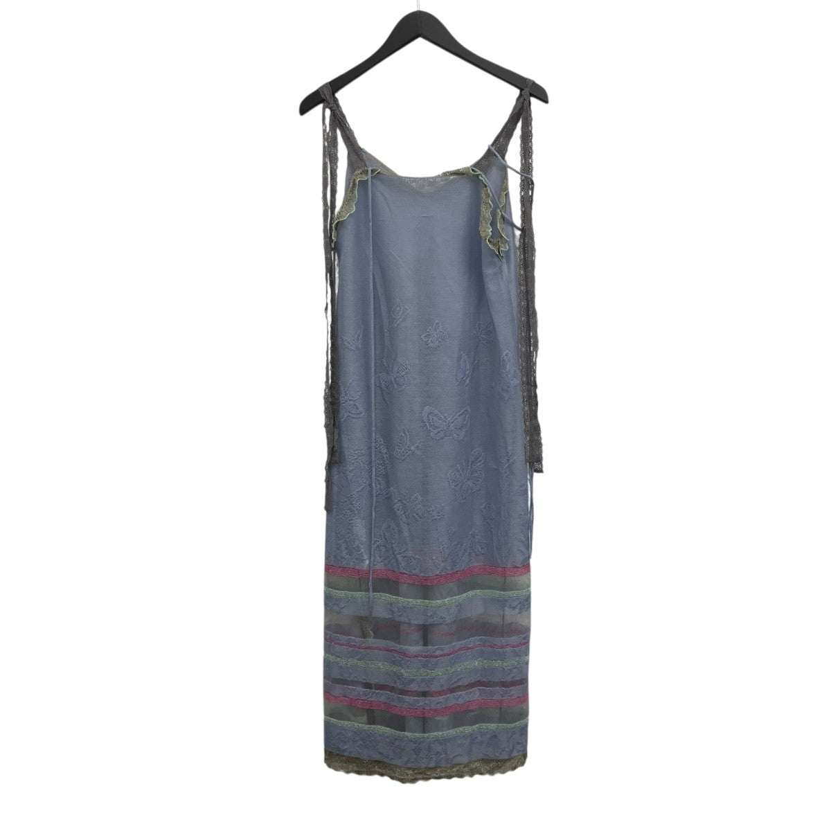 rurumu foil printed knit sheer camisole dress キャミソールワンピース 古着・中古-2枚目のアイテム画像