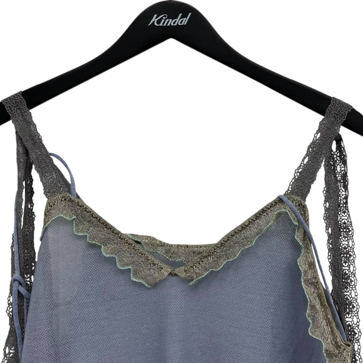rurumu foil printed knit sheer camisole dress キャミソールワンピース 古着・中古-3枚目のアイテム画像