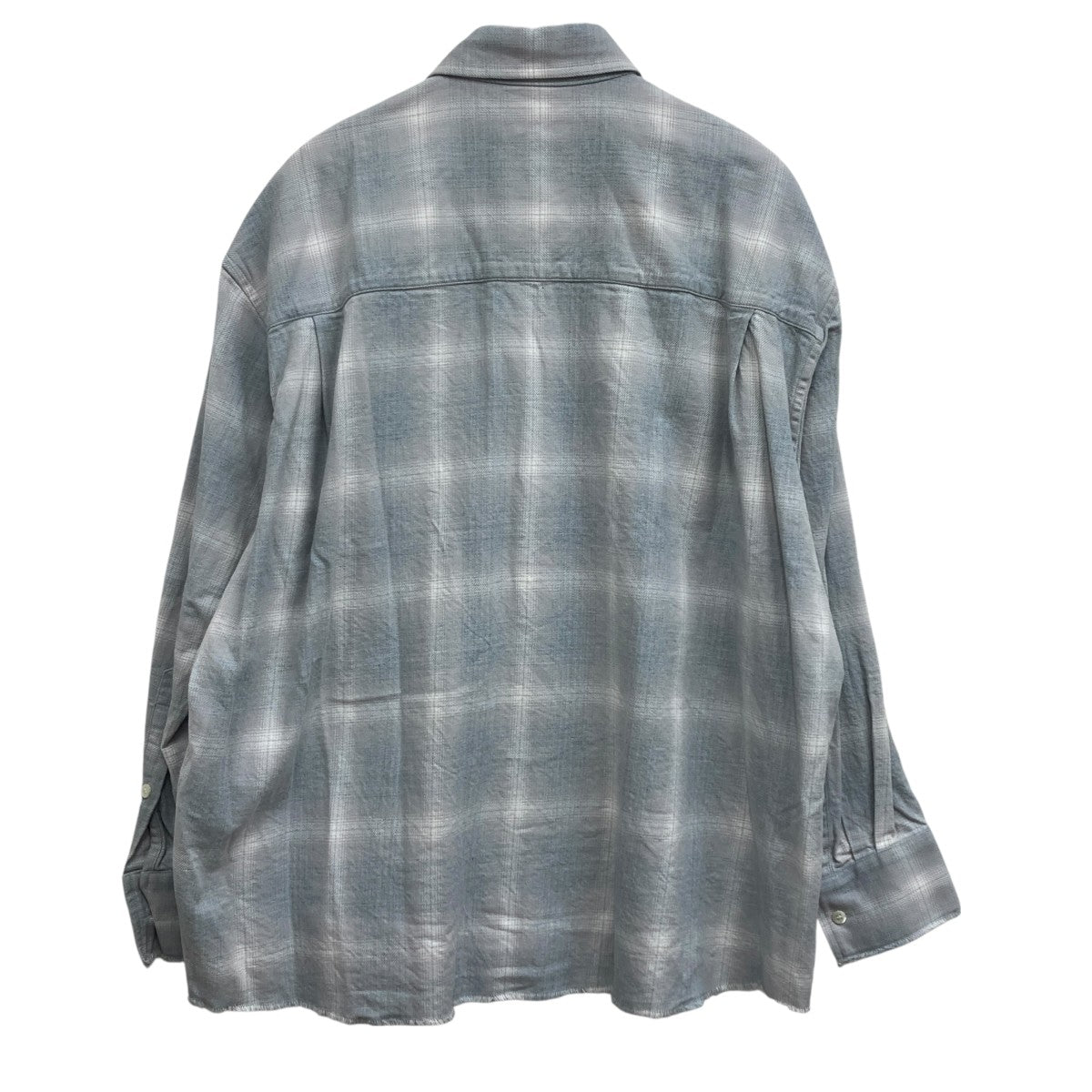 Name．(ネーム) COTTON TWILL OMBRE CUT-OFF SHIRT オンブレカットオフ