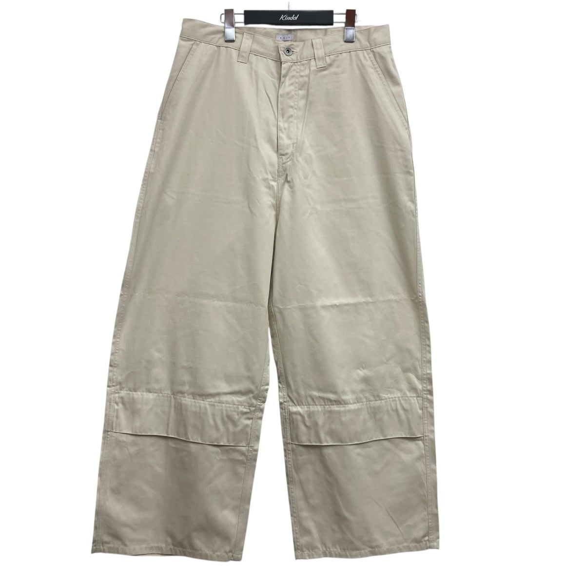 GIZA COTTON GABARDINE VENTILATION RAYERED PANTS ベンチレーションワイドパンツ
