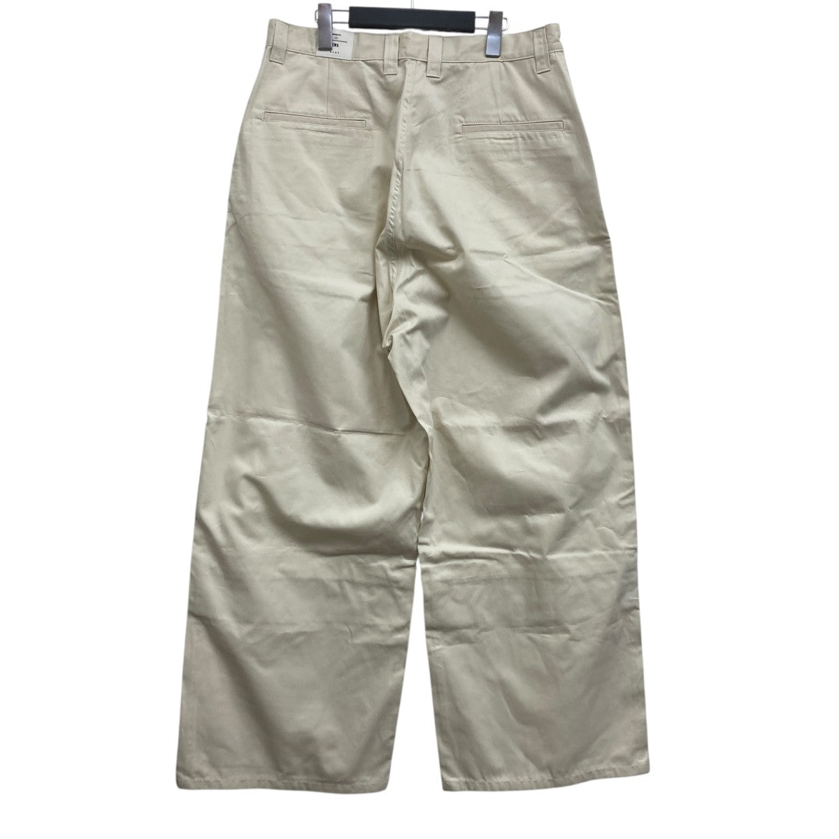 GIZA COTTON GABARDINE VENTILATION RAYERED PANTS ベンチレーションワイドパンツ