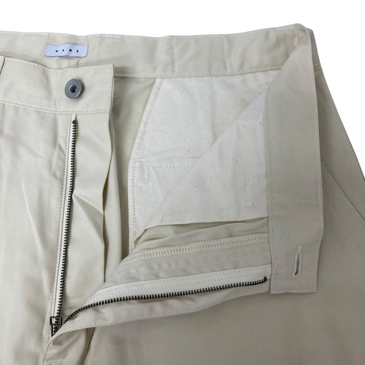 GIZA COTTON GABARDINE VENTILATION RAYERED PANTS ベンチレーションワイドパンツ
