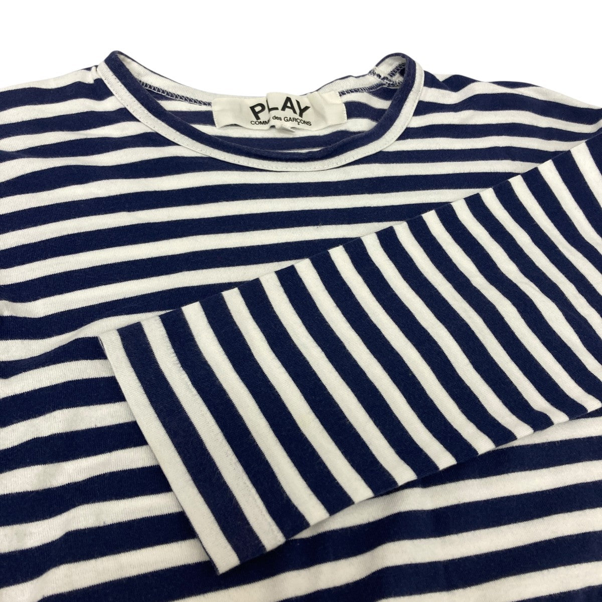 PLAY COMME des GARÇONS ストライプ長袖カットソー XS PLAY COMME des GARÇONS ストライプ長袖カットソー XS