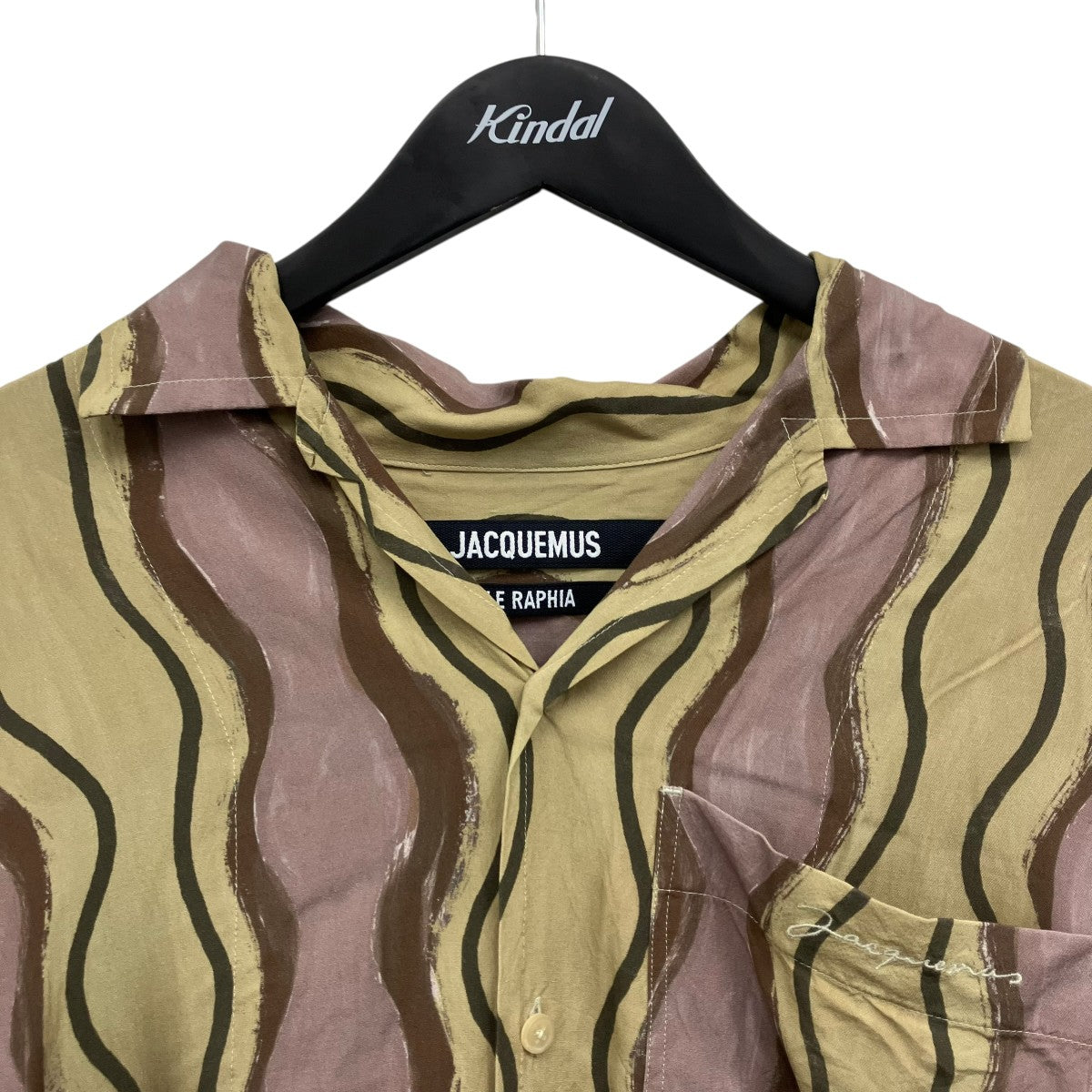 JACQUEMUS(ジャックムス) 総柄シャツ 216SH201-1002 パープル×カーキ JACQUEMUS(ジャックムス) 総柄シャツ 216SH201-1002 パープル×カーキ