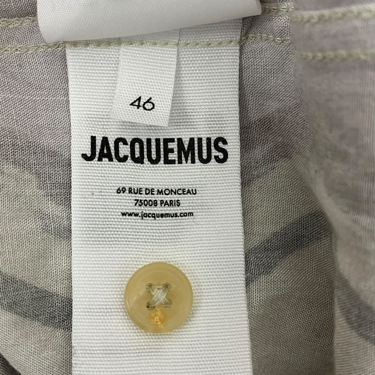 JACQUEMUS(ジャックムス) 総柄シャツ 216SH201-1002 パープル×カーキ