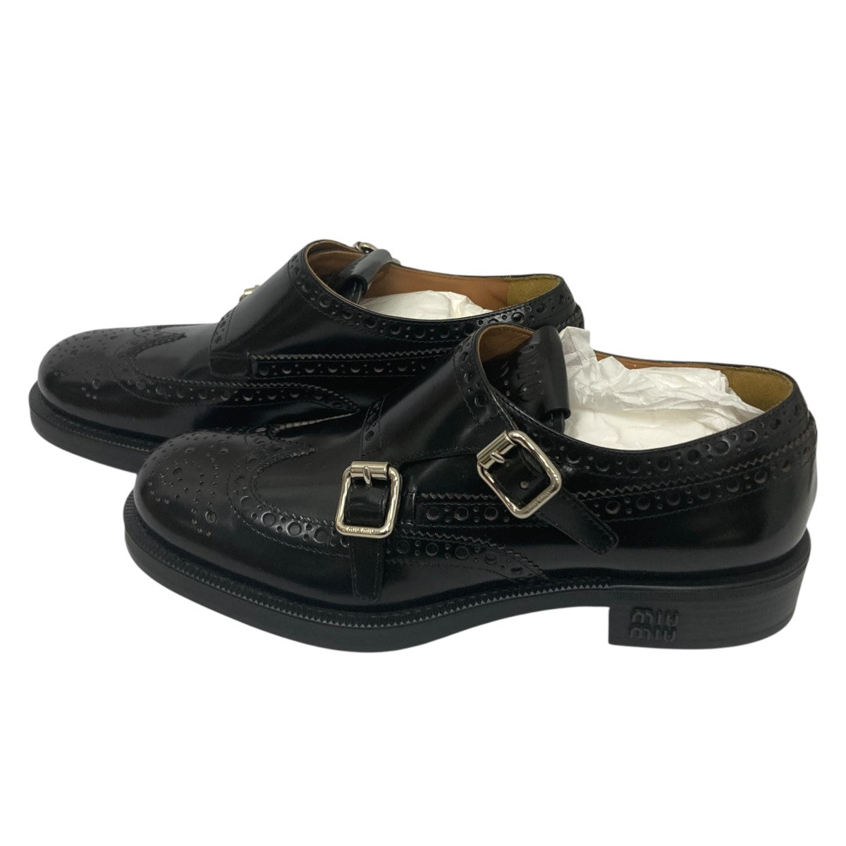MIU MIU×CHURCH'S レースアップシューズ ブラック サイズ 36｜【公式