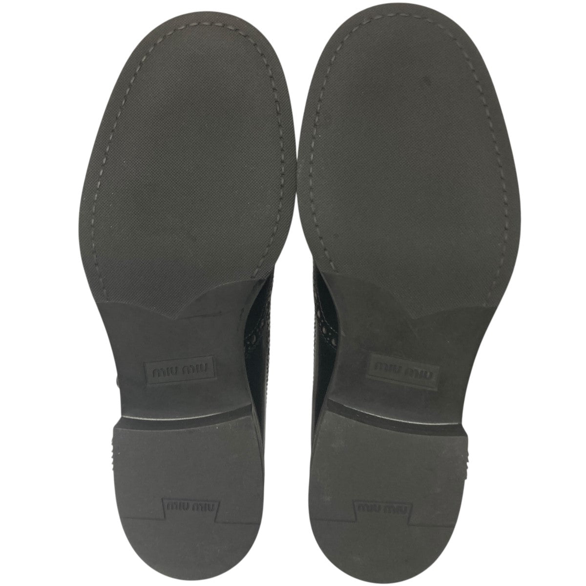 MIU MIU×CHURCH'S レースアップシューズ ブラック サイズ 36