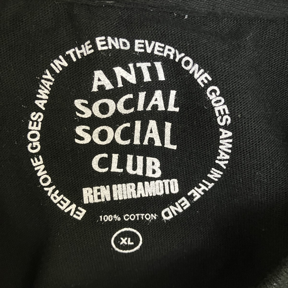 ANTI SOCIAL SOCIAL CLUB REN HIRAMOTOプリントTシャツ 古着・中古-4枚目のアイテム画像