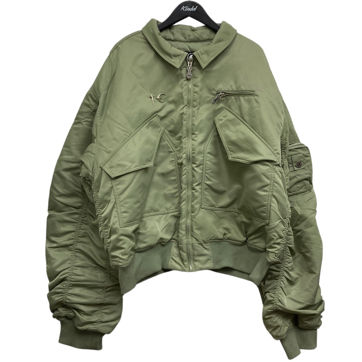 THUG CLUB(サグクラブ) ダブルジップナイロンボンバージャケット