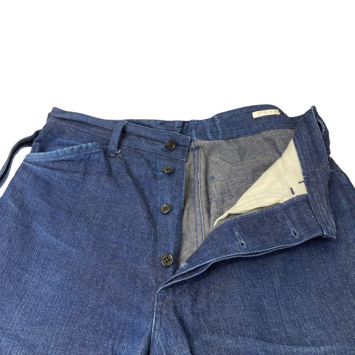 COMOLI(コモリ) ベルテッドデニムパンツ 101-03004 インディゴ サイズ