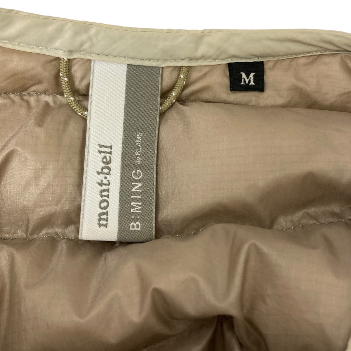 mont-bell×B：MING by BEAMS ダウンジャケット 1601109 ベージュ