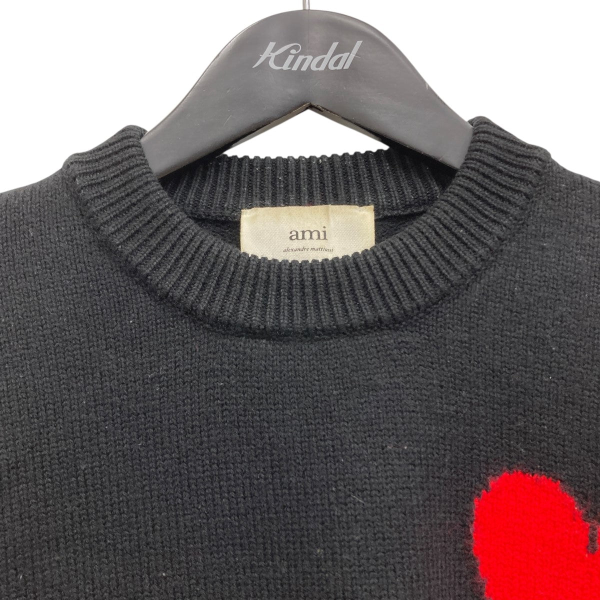 AMI PARIS(アミパリス) ハートロゴクルーネックニット UKS002