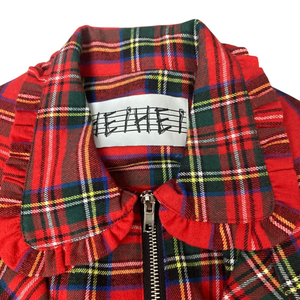 HEIHEI(ヘイヘイ) タータンチェックワンピース レッド サイズ FREE