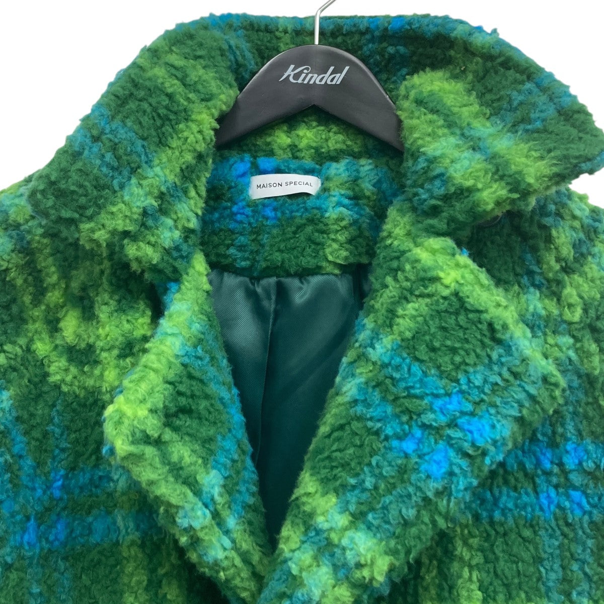 MAISON SPECIAL(メゾンスペシャル) チェックボアオーバーコート