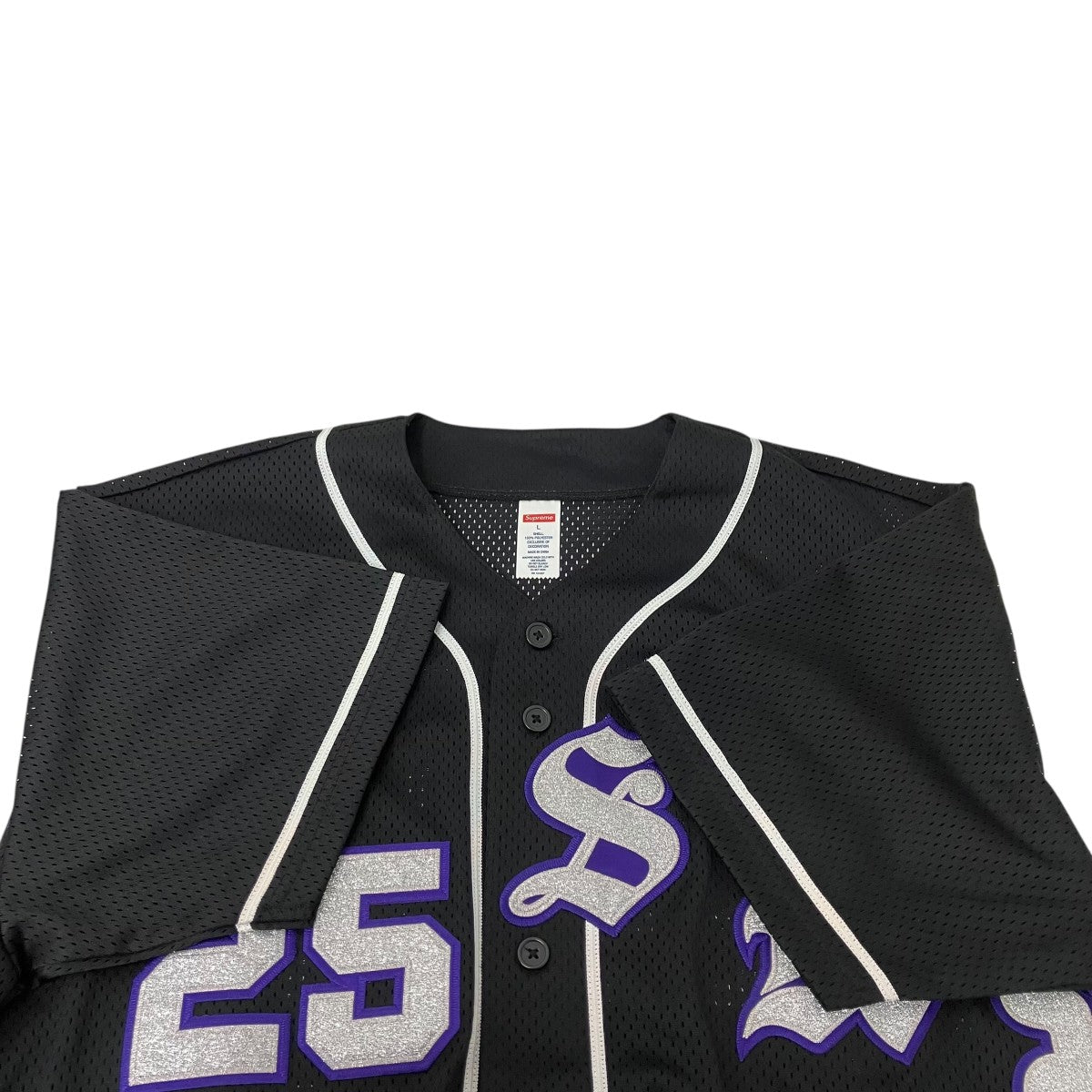Supreme(シュプリーム) ベースボールシャツ ブラック サイズ L｜【公式