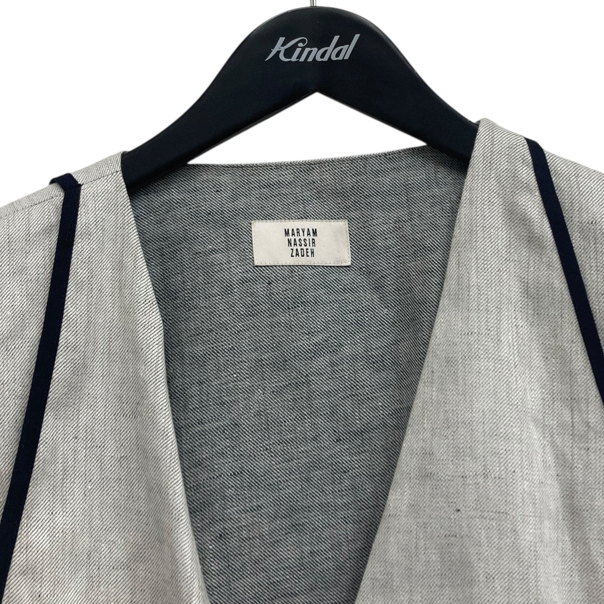 MARYAM NASSIR ZADEH ノーカラージャケット 古着・中古-3枚目のアイテム画像