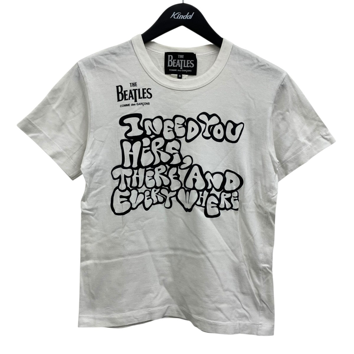 COMME des GARCONS×THEBEATLES プリントTシャツ 古着・中古-1枚目のアイテム画像