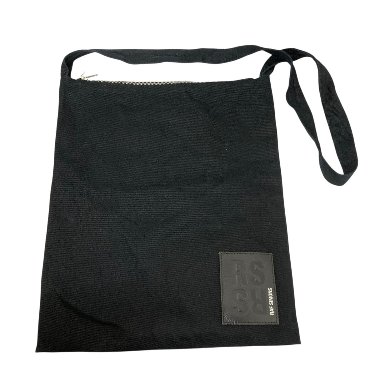 M*D様 RAF SIMONS AW21トートバッグ 国内発送 22SS ラフシモンズ スマイリー トートバッグ 黒 鞄 (RAF