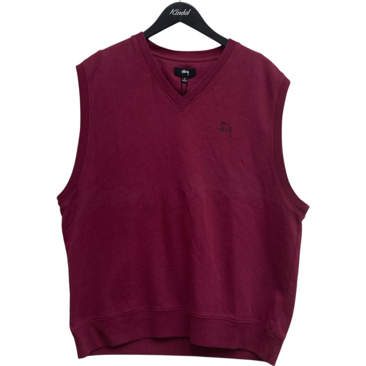 stussy(ステューシー) フリースベスト 118414 ワインレッド