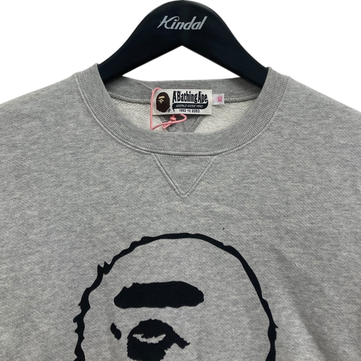 A Bathing Ape スウェット Lサイズ グレー BAPE BY A BATHING APE(ベイプバイアベイジングエイプ) クルー