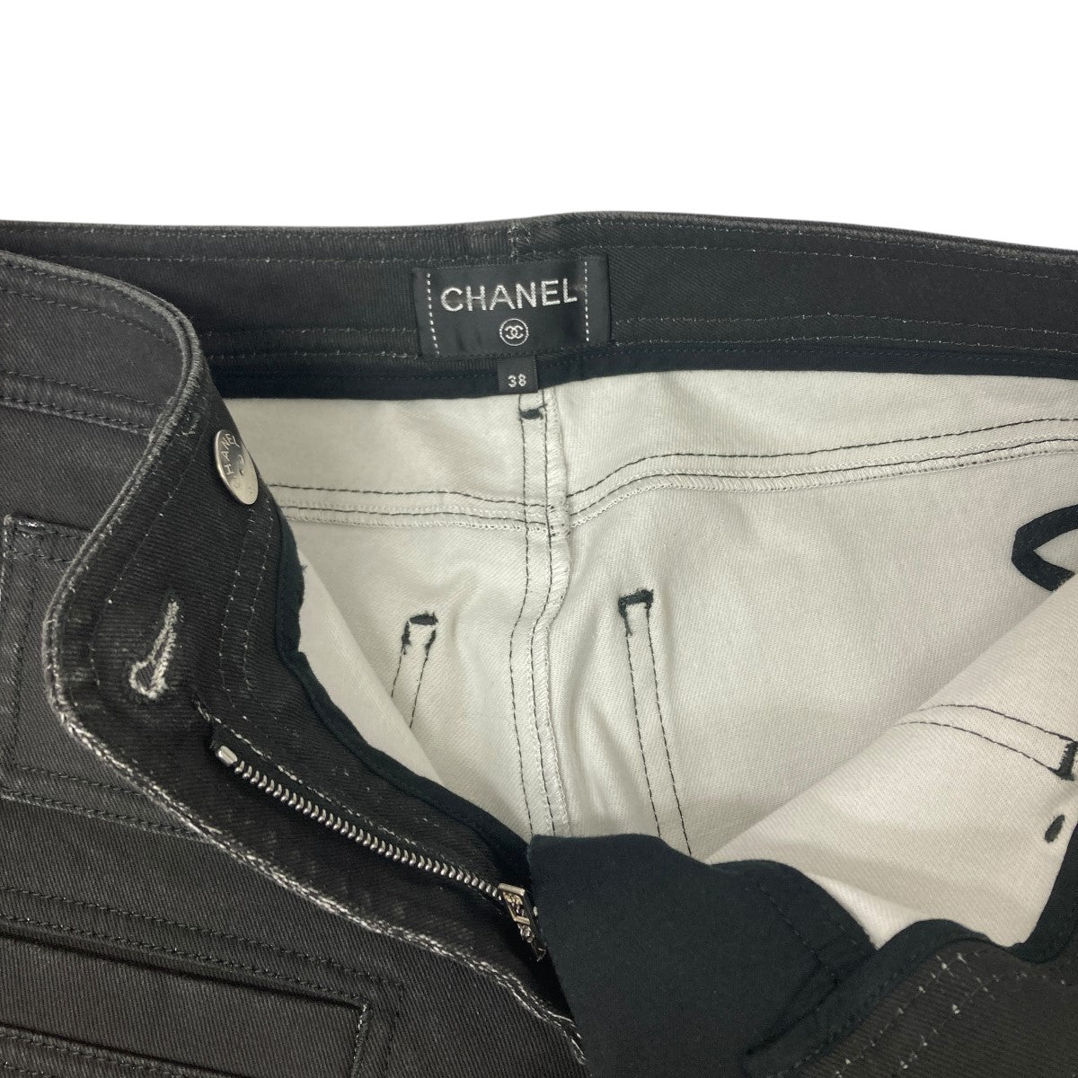 CHANEL(シャネル) デニムパンツ P71979V63579 ブラック サイズ 38