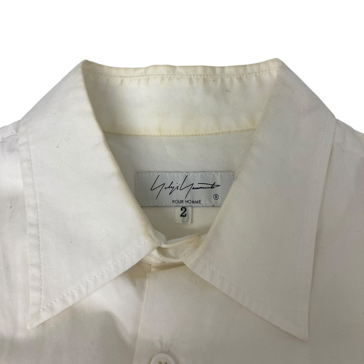 Yohji Yamamoto pour homme エンブロイダリーシャツ 古着・中古-5枚目のアイテム画像