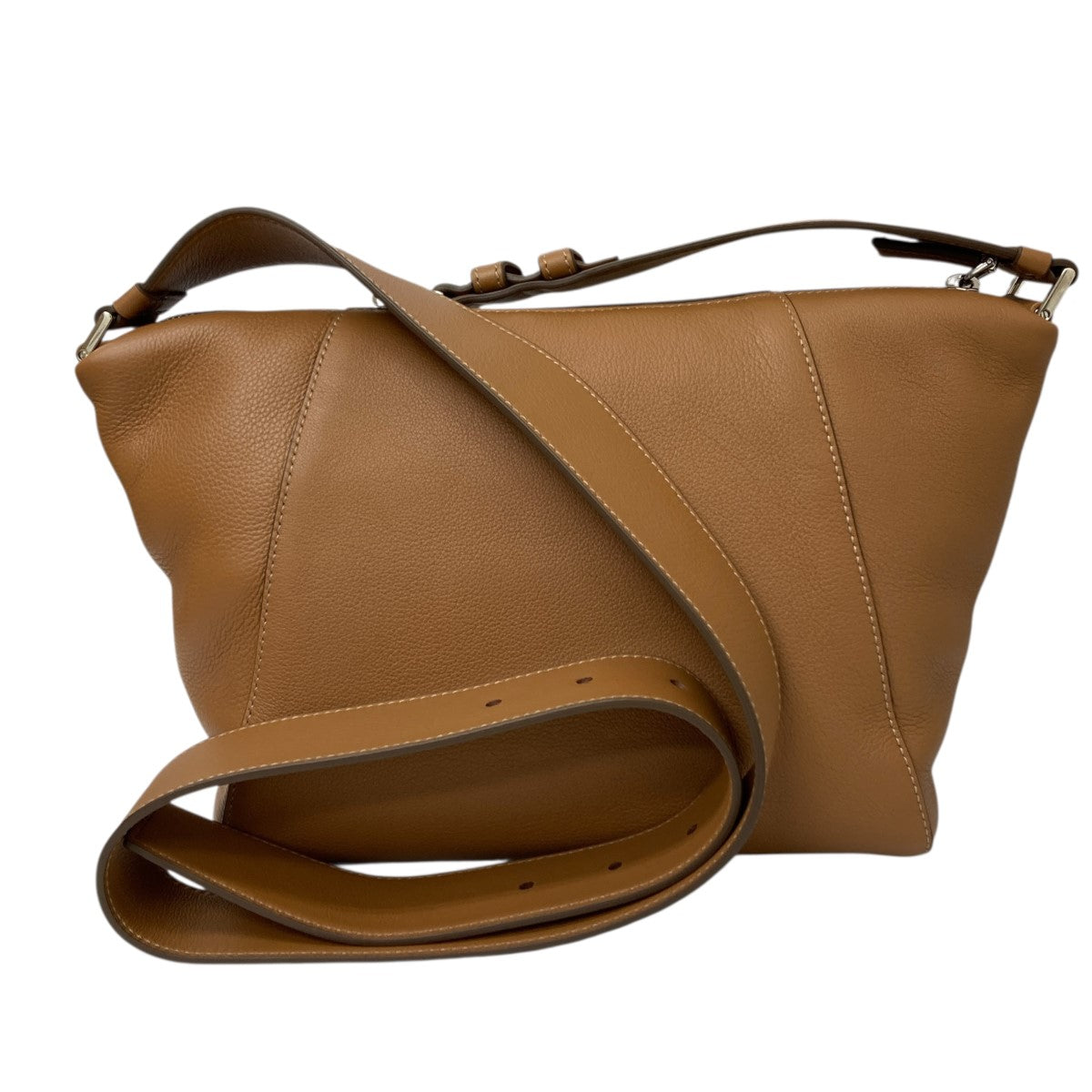 PRADA(プラダ) ソフトグレインレザーショルダーバッグ 2VH178 ブラウン