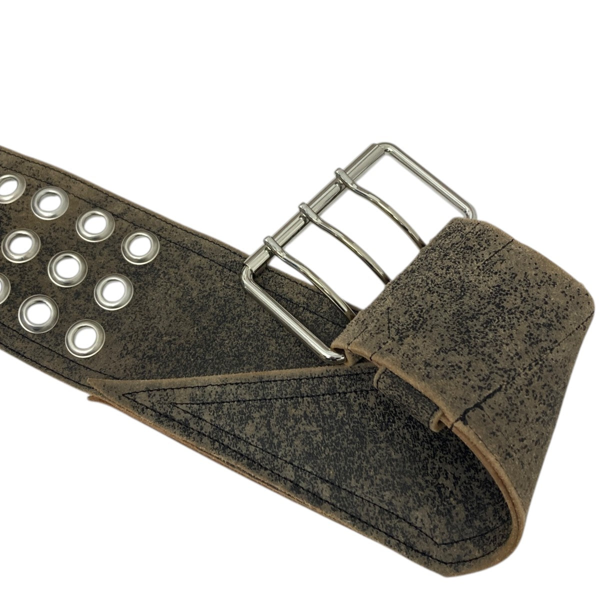 Unisex Big Belt Black レザービッグベルト