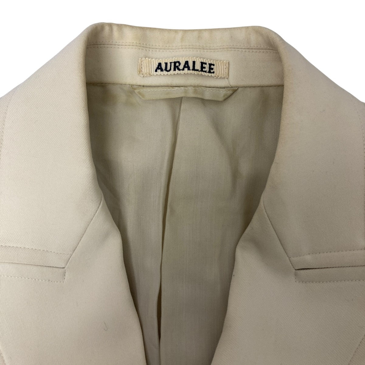 AURALEE Light WOOL MAX GABARDINE DOUBLE JACKET テーラードジャケット 古着・中古-5枚目のアイテム画像