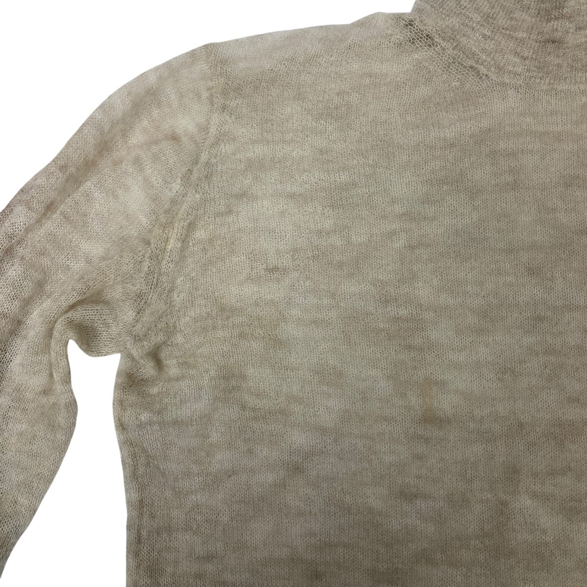 AURALEE KID MOHAIR SHEER KNIT タートルネックシアーニット 古着・中古-4枚目のアイテム画像