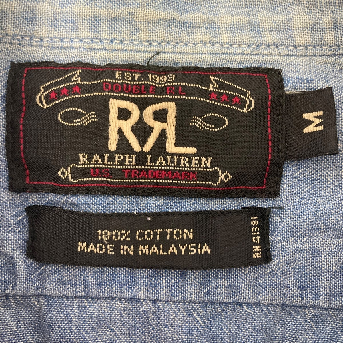 RRL(ダブルアールエル) デニムシャツ インディゴ サイズ M｜【公式