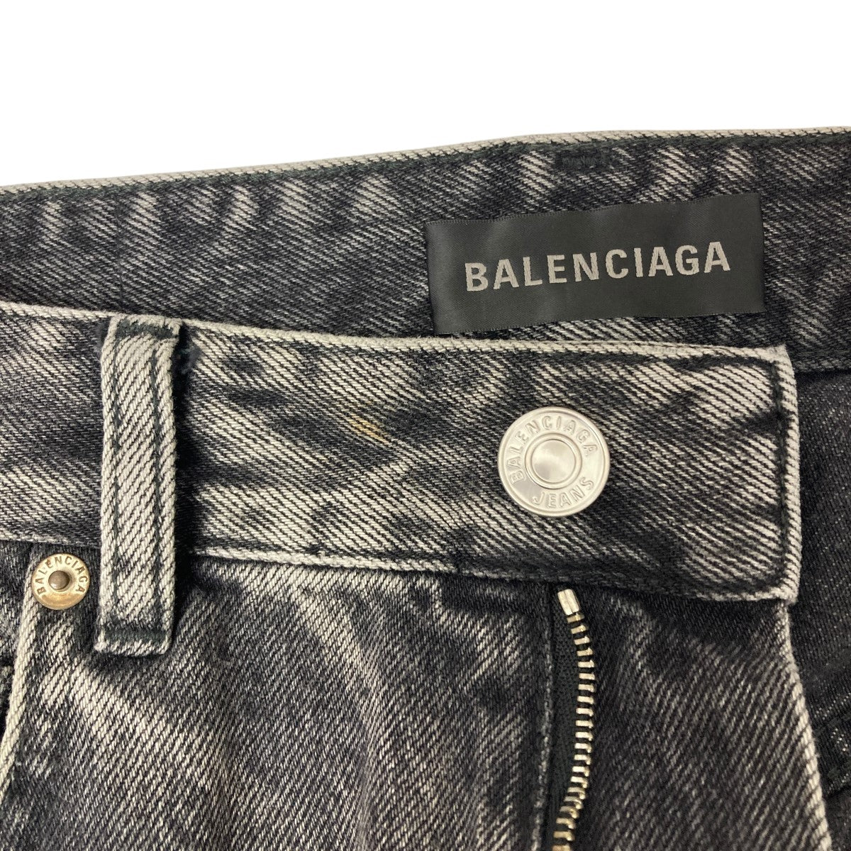 BALENCIAGA(バレンシアガ) ダメージ加工バギーデニムパンツ 697886