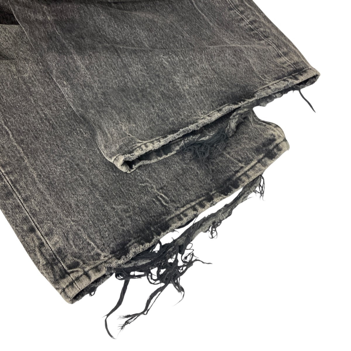 BALENCIAGA(バレンシアガ) ダメージ加工バギーデニムパンツ 697886