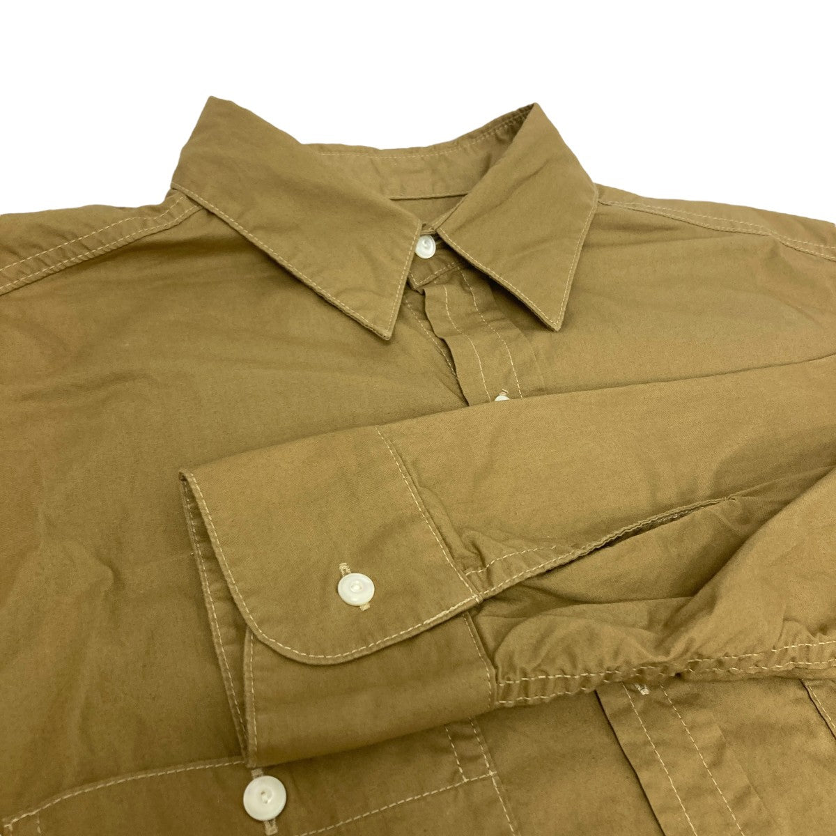 A．PRESSE(アプレッセ) Over Dyeing Military Shirt ミリタリーシャツ