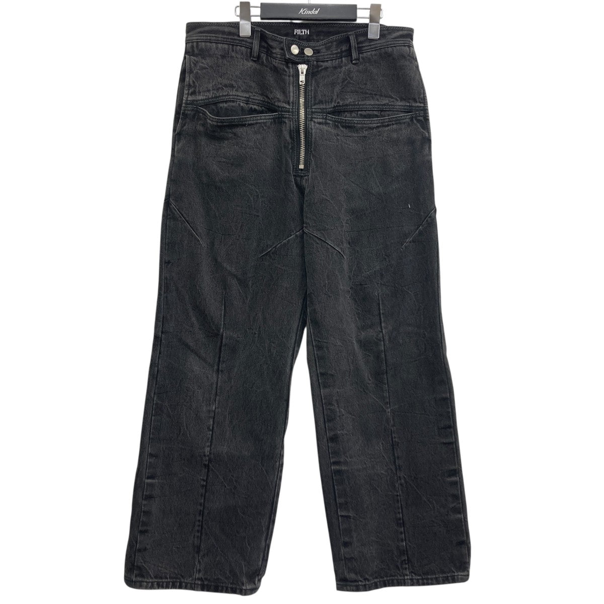 FRONT ZIP BAGGY DENIMデニムパンツ