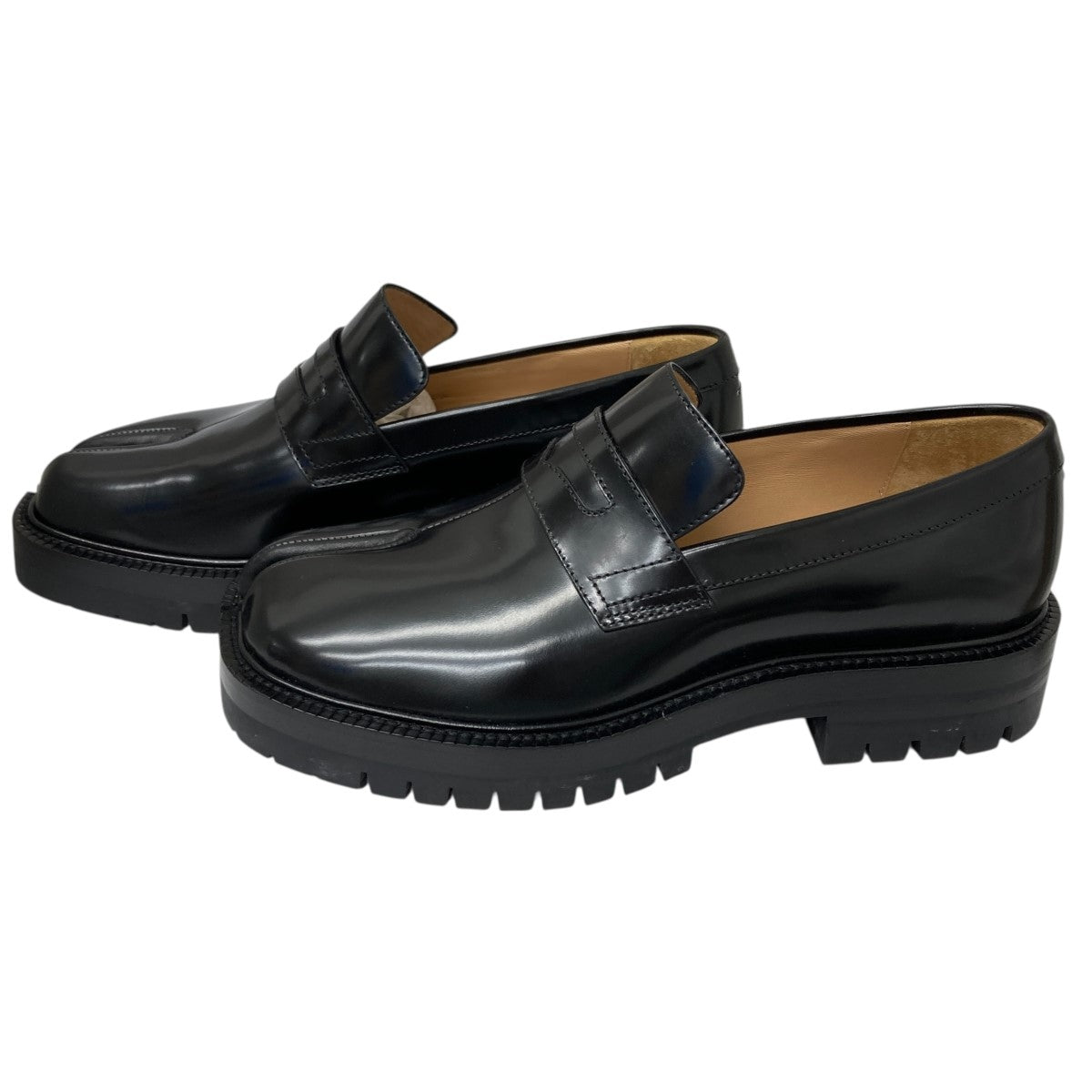 メゾンマルジェラ足袋シューズ　size39 ローファーヒール　黒 メゾンマルジェラ足袋シューズ size39 ローファーヒール 黒