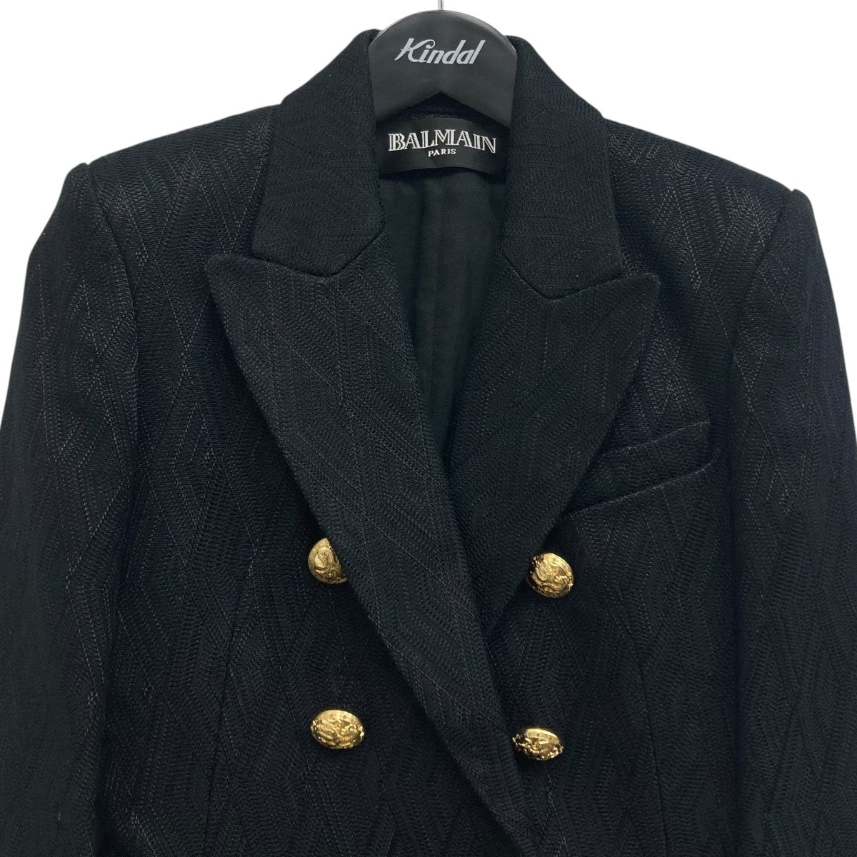 BALMAIN(バルマン) ダブルブレザー 7980 118D ブラック サイズ 34