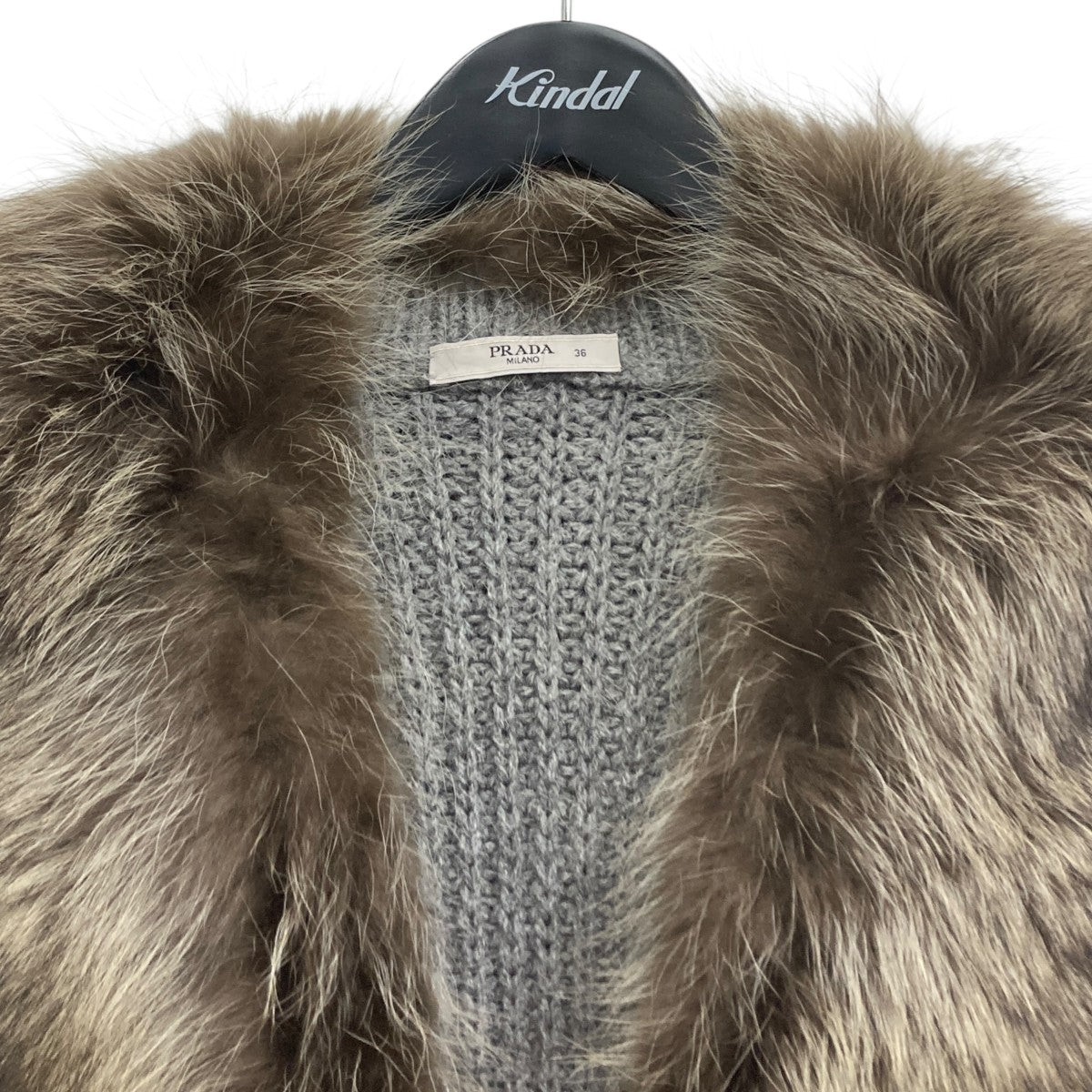 PRADA ブラックニットカーディガン フード付き PRADA ブラックニットカーディガン フード付き PRADA ブラック