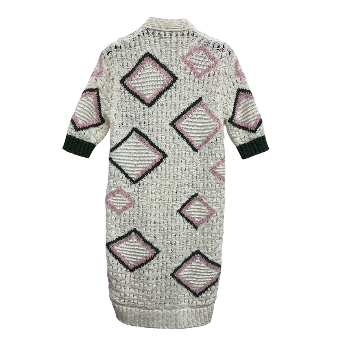CHANEL 20P COCO BUTTONS LONG KNIT CARDIGAN 五分袖ニットカーディガン 古着・中古-2枚目のアイテム画像