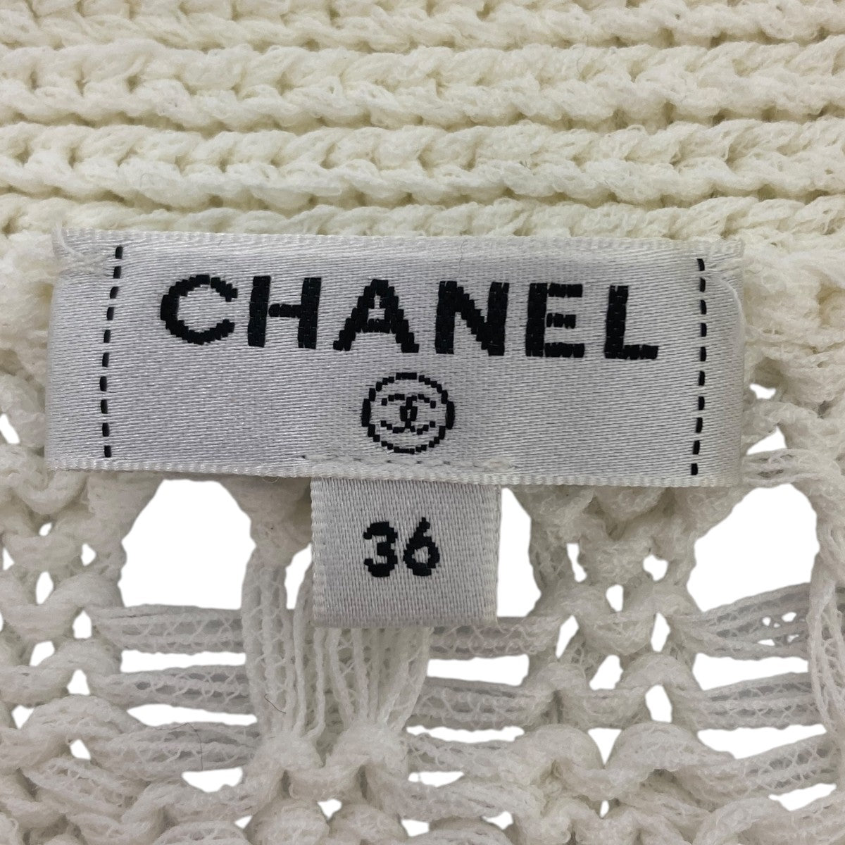 CHANEL 20P COCO BUTTONS LONG KNIT CARDIGAN 五分袖ニットカーディガン 古着・中古-5枚目のアイテム画像
