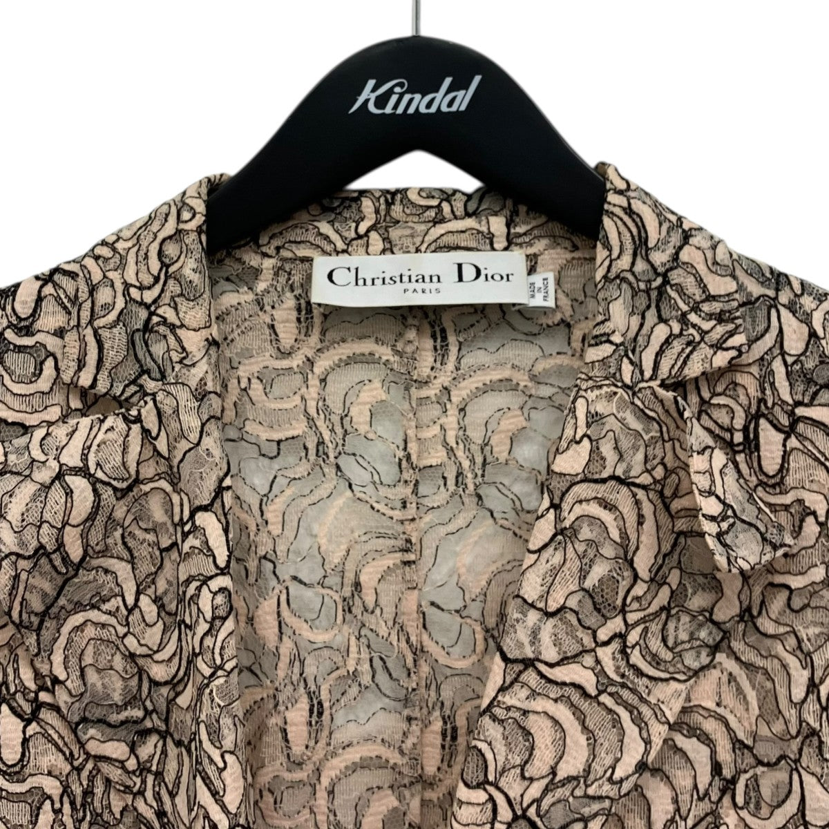 Christian Dior 花柄レースシャツ 古着・中古-3枚目のアイテム画像