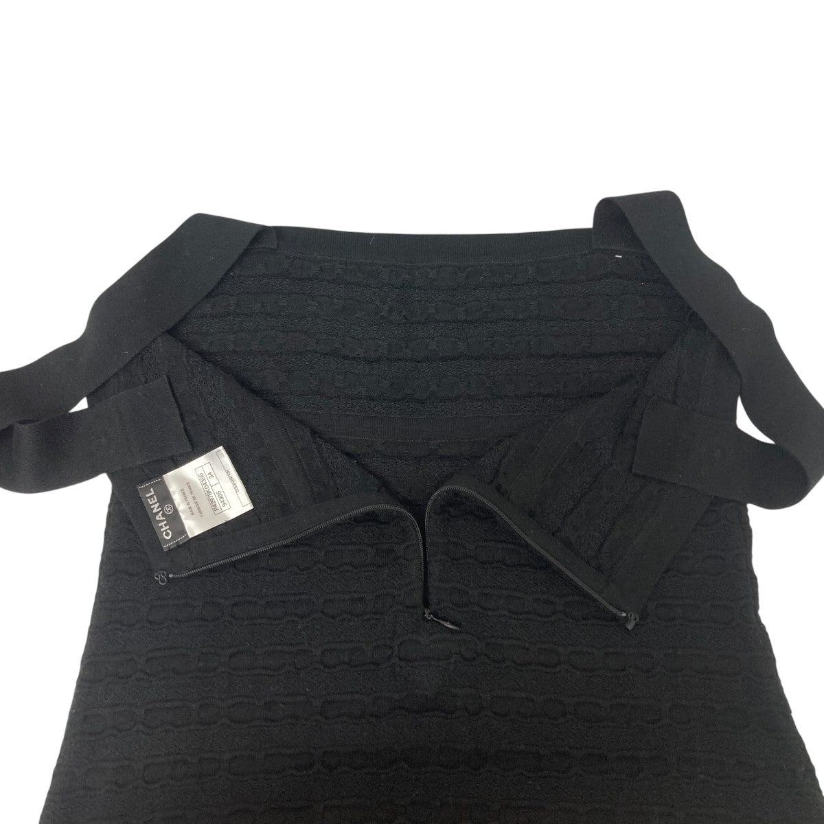 【未使用級】CHANELシャネル　ノースリーブニットワンピース CHANEL 【広尾店】極美品 シャネル 22SS ノースリーブ ニット