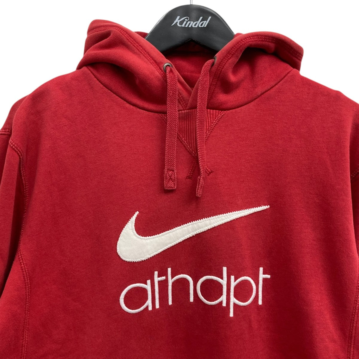 【美品】NIKE ナイキ パーカー ロゴ 裏起毛 レッド L 中古・古着通販】NIKE (ナイキ) パーカー レッド サイズ:L