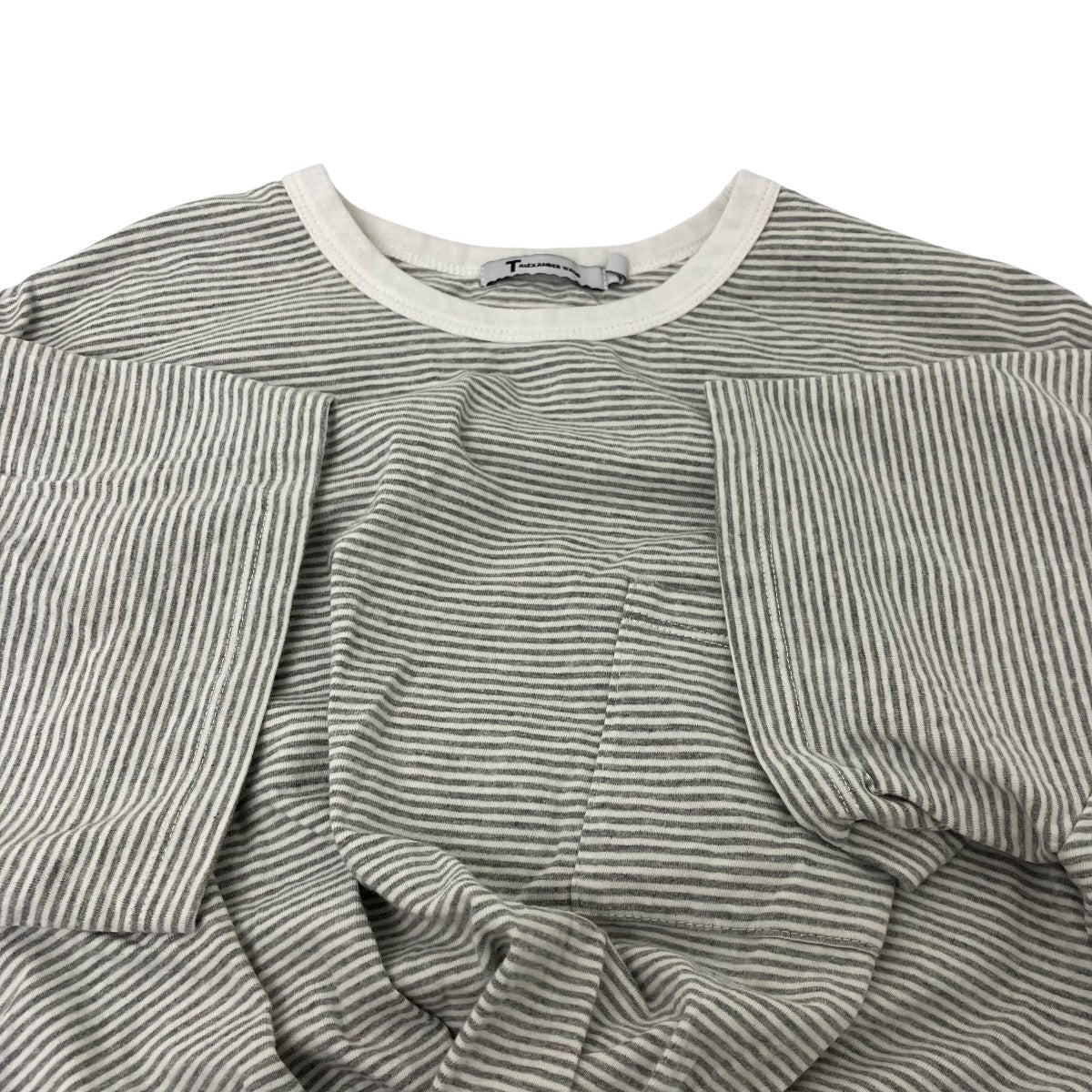 T by ALEXANDER WANG ボーダーTシャツ 古着・中古-4枚目のアイテム画像