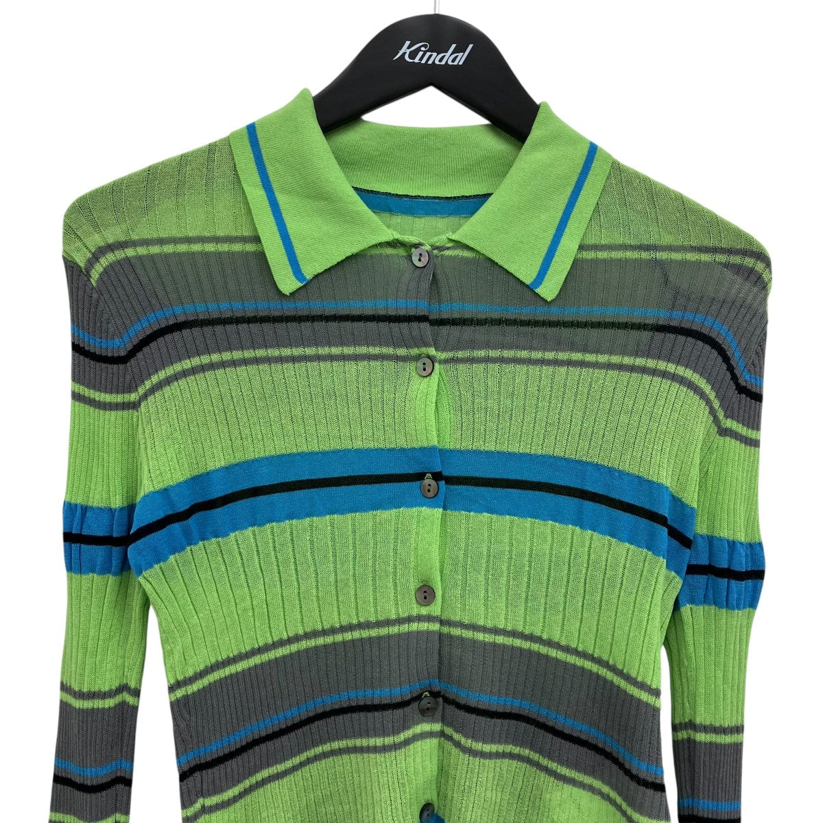 MAISON SPECIAL Multi Border Cardigan カーディガン 古着・中古-3枚目のアイテム画像