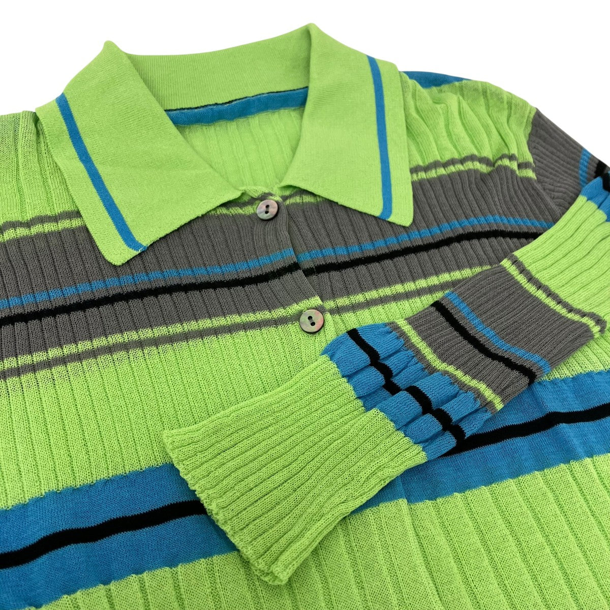 MAISON SPECIAL Multi Border Cardigan カーディガン 古着・中古-4枚目のアイテム画像