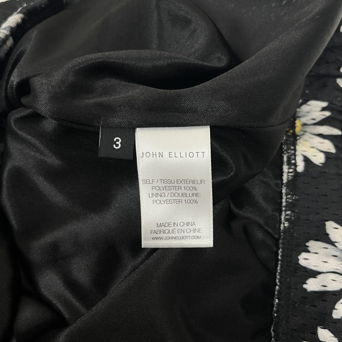 JOHN ELLIOTT フラワーハーフパンツ 古着・中古-4枚目のアイテム画像