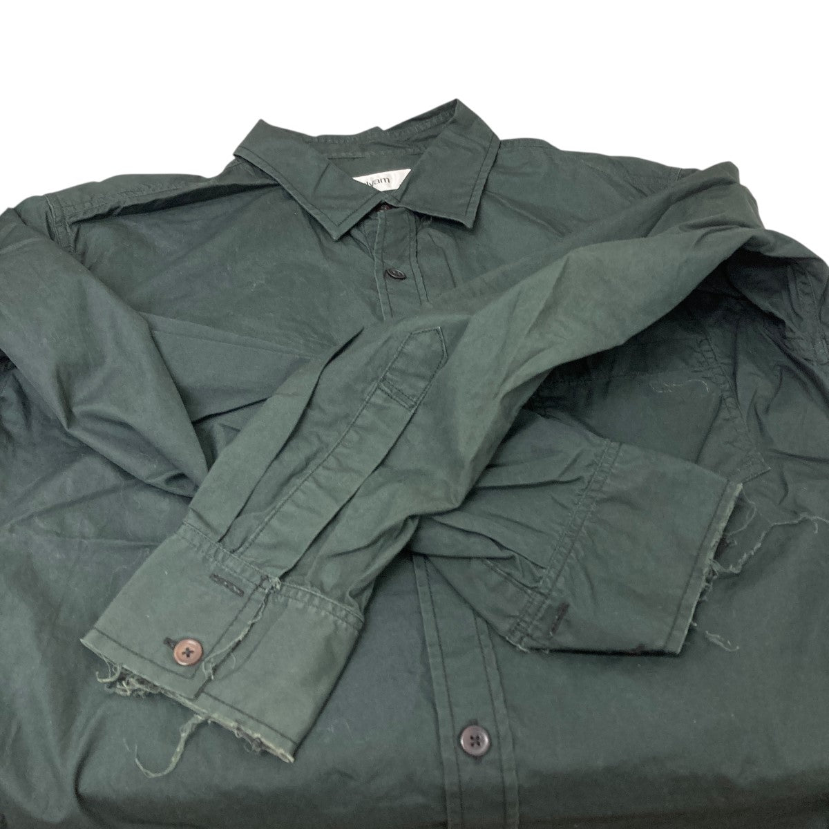 sulvam カットオフシャツ 古着・中古-4枚目のアイテム画像