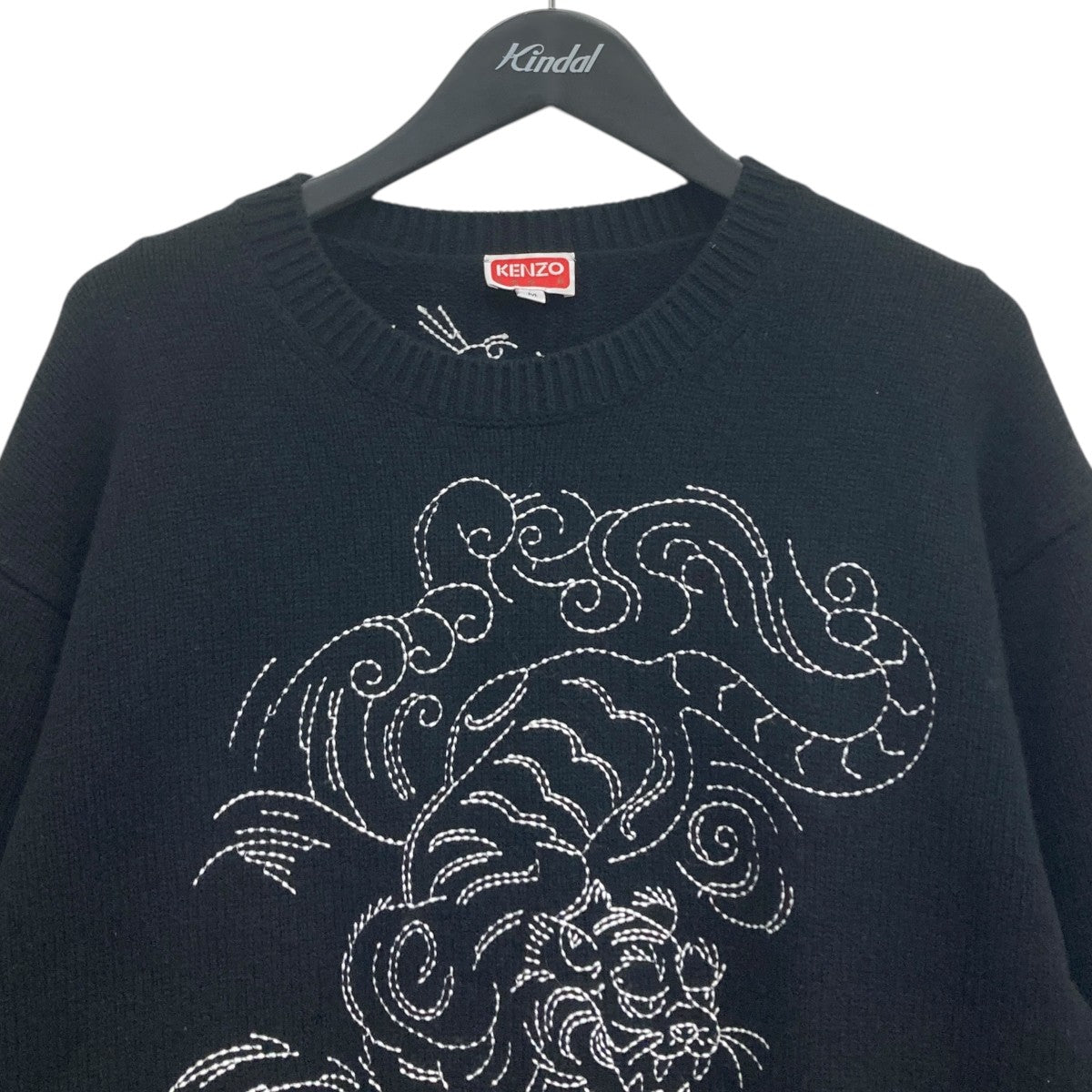 超希少✨　KENZO ケンゾー ファーコート ファーカルガンプレート ブラック KENZO(ケンゾー) ニット FE68PU4913CZ ブラック サイズ M