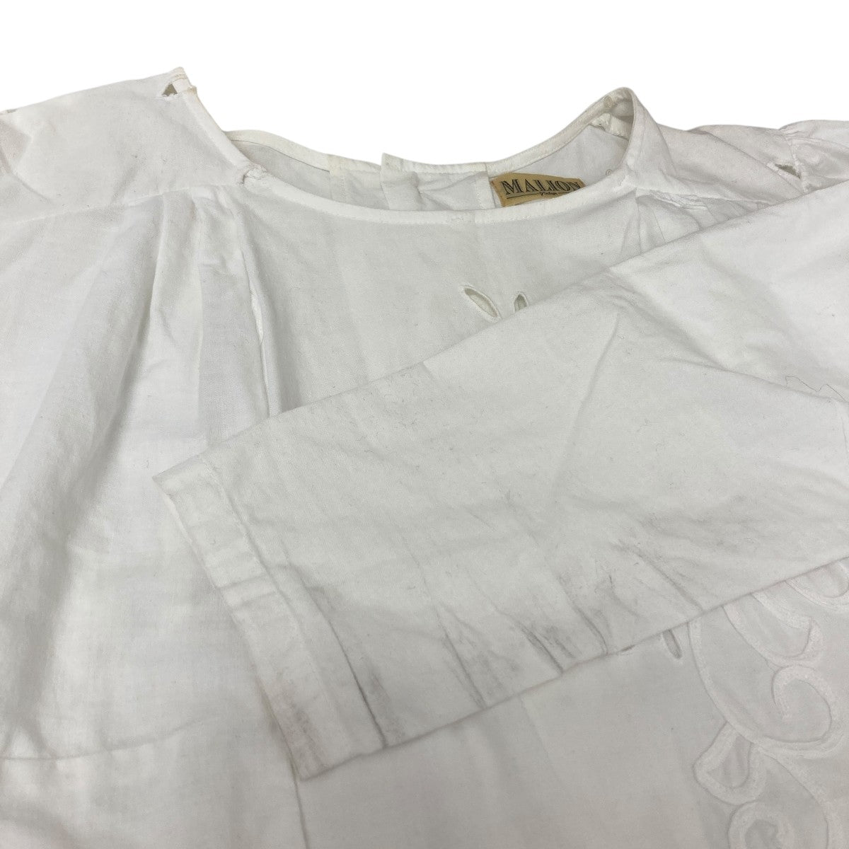 MALION VINTAGE ブラウスワンピース 古着・中古-4枚目のアイテム画像